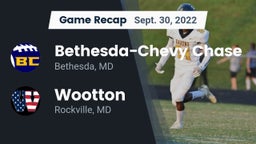 Recap: Bethesda-Chevy Chase  vs. Wootton  2022