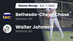 Recap: Bethesda-Chevy Chase  vs. Walter Johnson  2022