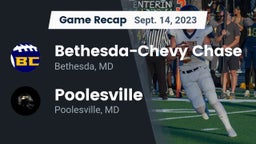 Recap: Bethesda-Chevy Chase  vs. Poolesville  2023