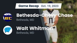 Recap: Bethesda-Chevy Chase  vs. Walt Whitman  2023
