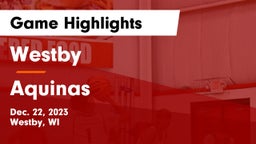 Westby  vs Aquinas  Game Highlights - Dec. 22, 2023