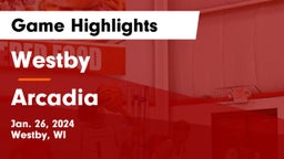 Westby  vs Arcadia  Game Highlights - Jan. 26, 2024