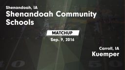 Matchup: Shenandoah vs. Kuemper  2016