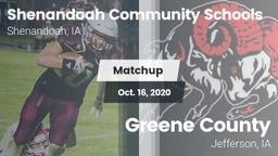 Matchup: Shenandoah vs. Greene County  2020