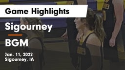 Sigourney  vs BGM  Game Highlights - Jan. 11, 2022