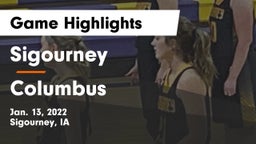 Sigourney  vs Columbus  Game Highlights - Jan. 13, 2022
