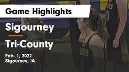 Sigourney  vs Tri-County  Game Highlights - Feb. 1, 2022