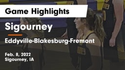 Sigourney  vs Eddyville-Blakesburg-Fremont Game Highlights - Feb. 8, 2022