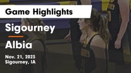 Sigourney  vs Albia  Game Highlights - Nov. 21, 2023