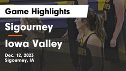 Sigourney  vs Iowa Valley  Game Highlights - Dec. 12, 2023