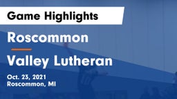 Roscommon  vs Valley Lutheran  Game Highlights - Oct. 23, 2021