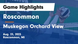 Roscommon  vs Muskegon Orchard View Game Highlights - Aug. 23, 2023