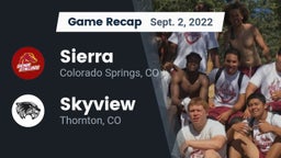 Recap: Sierra  vs. Skyview  2022