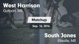 Matchup: West Harrison vs. South Jones  2016