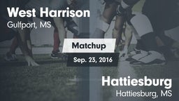 Matchup: West Harrison vs. Hattiesburg  2016