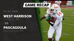 Recap: West Harrison  vs. Pascagoula  2016