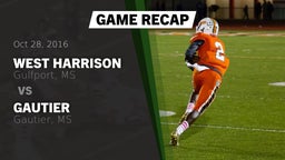 Recap: West Harrison  vs. Gautier  2016