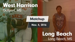 Matchup: West Harrison vs. Long Beach  2016