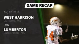 Recap: West Harrison  vs. Lumberton  2016