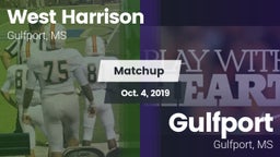 Matchup: West Harrison vs. Gulfport  2019