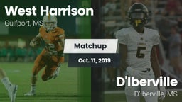 Matchup: West Harrison vs. D'Iberville  2019