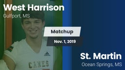 Matchup: West Harrison vs. St. Martin  2019