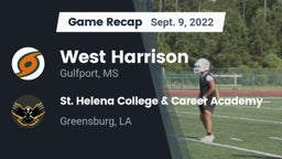 Recap: West Harrison  vs. St. Helena College & Career Academy 2022