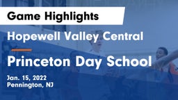Hopewell Valley Central  vs Princeton Day School Game Highlights - Jan. 15, 2022