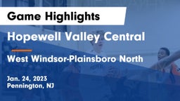Hopewell Valley Central  vs West Windsor-Plainsboro North  Game Highlights - Jan. 24, 2023