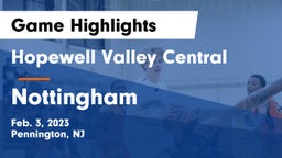 Hopewell Valley Central  vs Nottingham  Game Highlights - Feb. 3, 2023