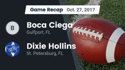 Recap: Boca Ciega  vs. Dixie Hollins  2017