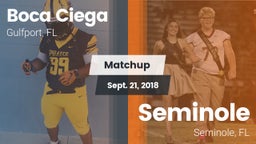 Matchup: Boca Ciega vs. Seminole  2018