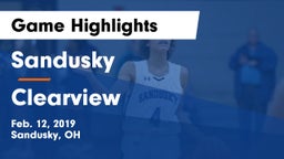 Sandusky  vs Clearview  Game Highlights - Feb. 12, 2019