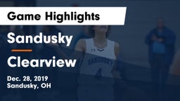 Sandusky  vs Clearview Game Highlights - Dec. 28, 2019