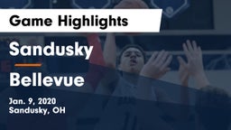 Sandusky  vs Bellevue  Game Highlights - Jan. 9, 2020