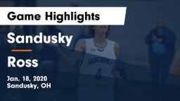 Sandusky  vs Ross  Game Highlights - Jan. 18, 2020