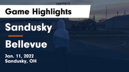 Sandusky  vs Bellevue  Game Highlights - Jan. 11, 2022