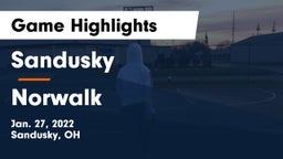 Sandusky  vs Norwalk  Game Highlights - Jan. 27, 2022