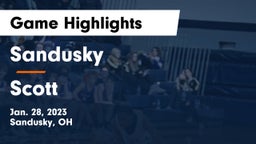 Sandusky  vs Scott  Game Highlights - Jan. 28, 2023