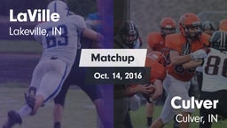 Matchup: LaVille  vs. Culver  2016