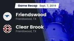 Recap: Friendswood  vs. Clear Brook  2019