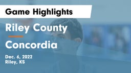 Riley County  vs Concordia  Game Highlights - Dec. 6, 2022