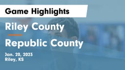 Riley County  vs Republic County  Game Highlights - Jan. 20, 2023