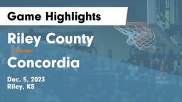 Riley County  vs Concordia  Game Highlights - Dec. 5, 2023
