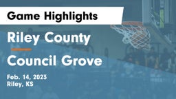 Riley County  vs Council Grove  Game Highlights - Feb. 14, 2023