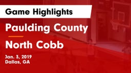 Paulding County  vs North Cobb  Game Highlights - Jan. 3, 2019