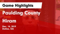 Paulding County  vs Hiram  Game Highlights - Dec. 14, 2019