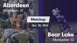 Matchup: Aberdeen vs. Bear Lake  2016