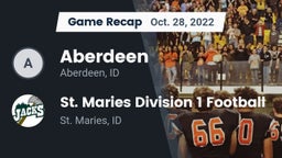 Recap: Aberdeen  vs. St. Maries Division 1 Football 2022