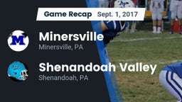Recap: Minersville  vs. Shenandoah Valley  2017